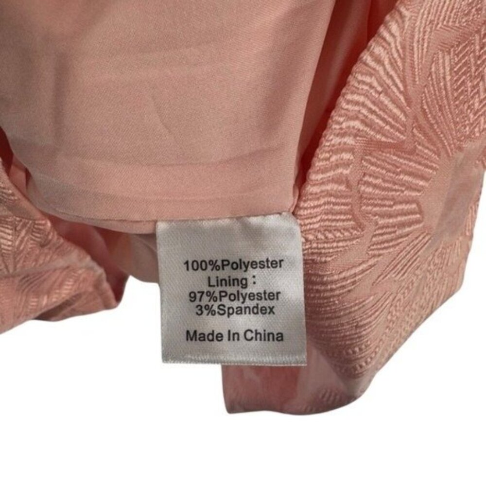 Tuckernuck Light Pink Jacquard Tiered Long-Sleeve Mini Dress - Picture 10 of 11